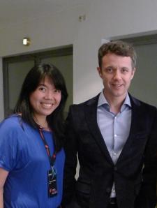 I wish I didn't have that GRIN on my face and smlied more royal-like.