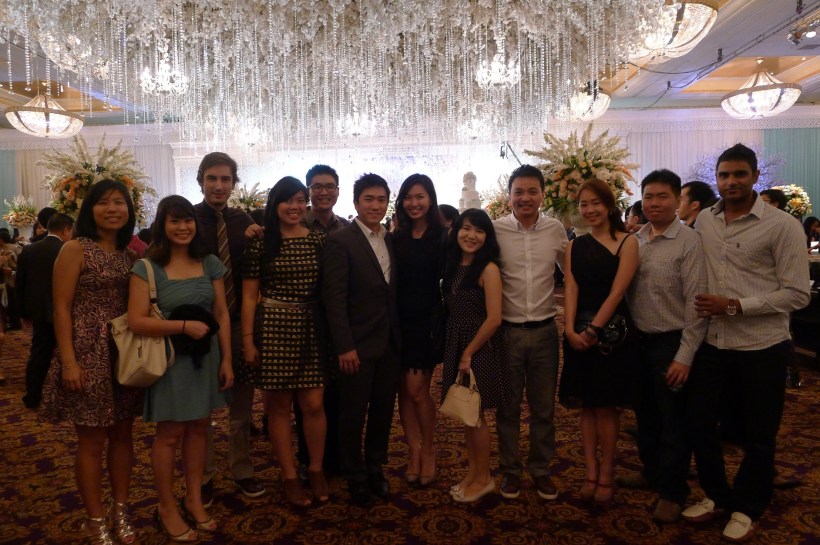 There are more wedding crashers than actual guests in this picture.