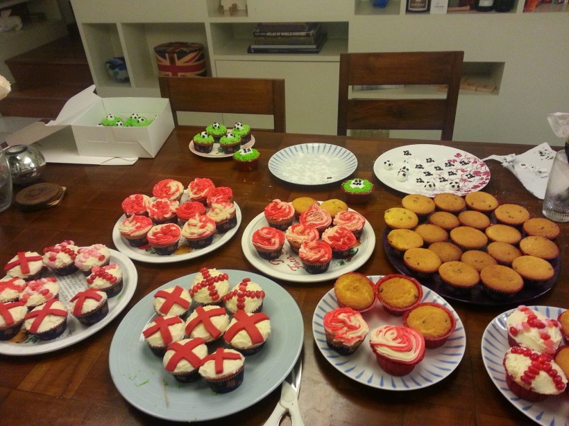 No prize for guessing which team we are representing.