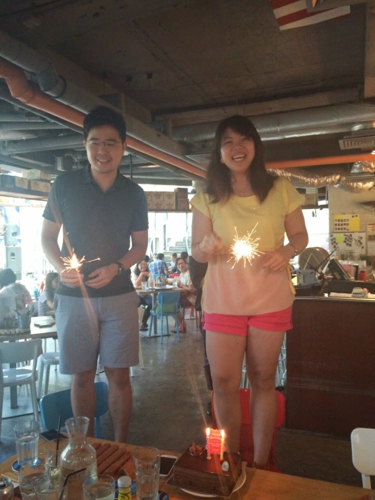 Especially standing up on a chair with sparklers in your hands and shorts not worn properly.