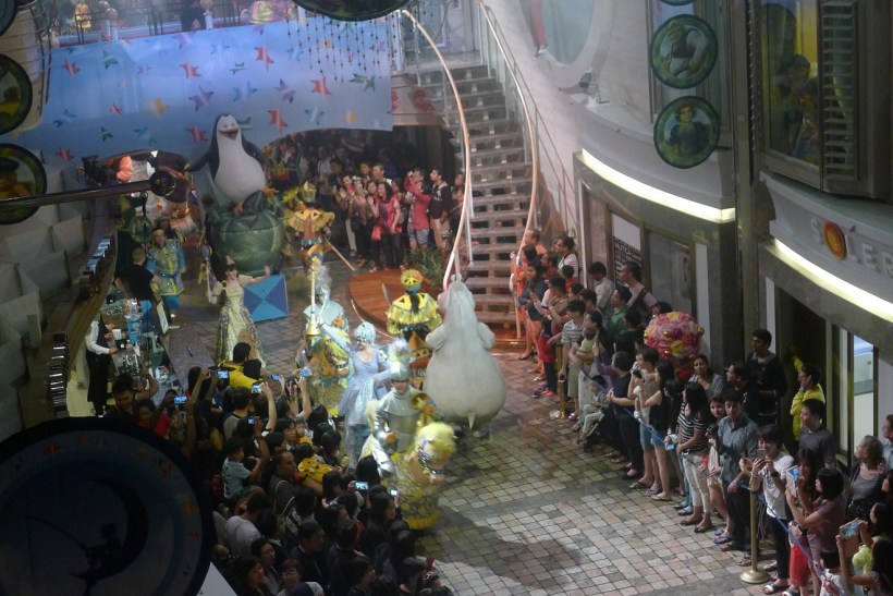 There she is, dancing at the parade!