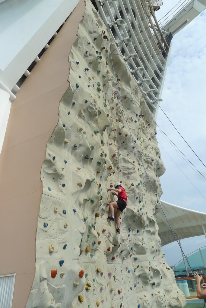 That's me, and that was about as high as I could go before I started crying.