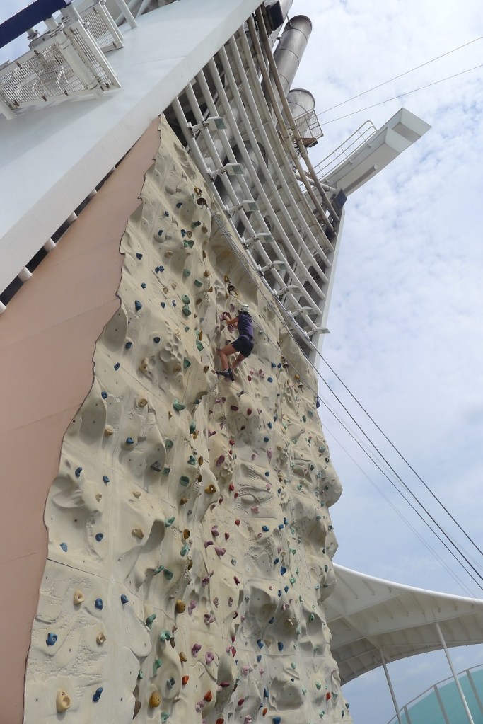 Notice that this girl reached the top of the wall? Yeah, that's not me.
